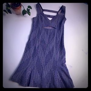 Cut out fit and flare dress